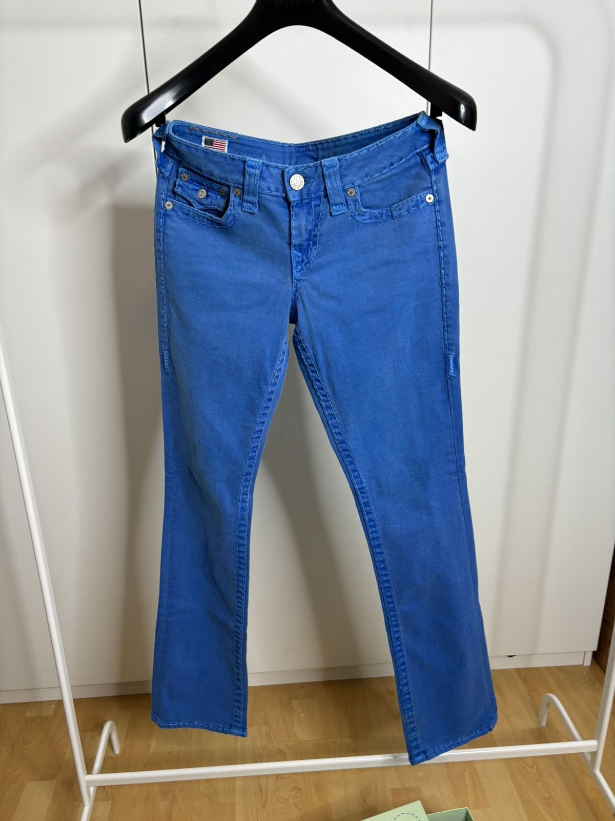 True Religion TRUE RELIGION STRAIGHT BARBWIRE STITCH JEANS 29 Size 29" - 4 Thumbnail