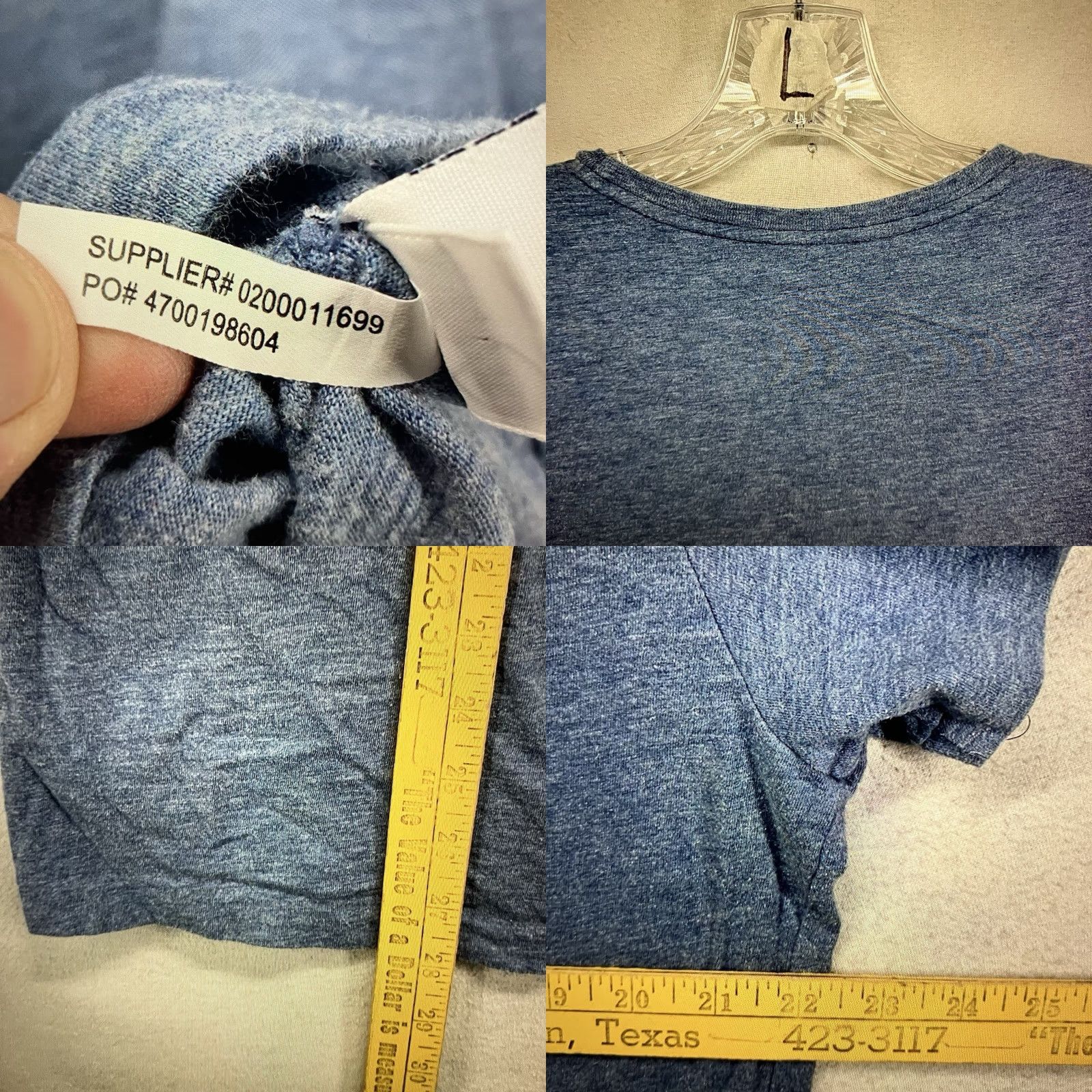 Ralph Lauren Men's Ralph Lauren Polo T-Shirt XL Crew Neck Light Marley Blue Cotton Short Sleeve Logo Classic Preppy All Seasons Size US XL / EU 56 / 4 - 8 Thumbnail