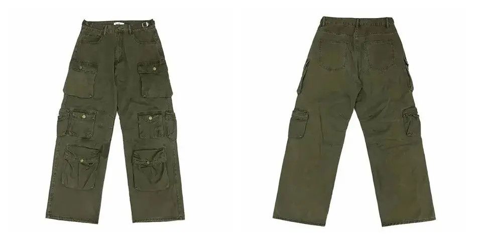 Japanese Brand Utility grunge multi pocket cargo pants Size US 32 / EU 48 - 3 Thumbnail