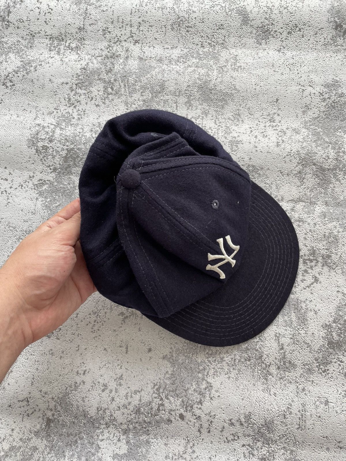 New York Yankees × Vintage Vintage 90s New York Yankees New Era Diamond Cap Size ONE SIZE - 4 Thumbnail