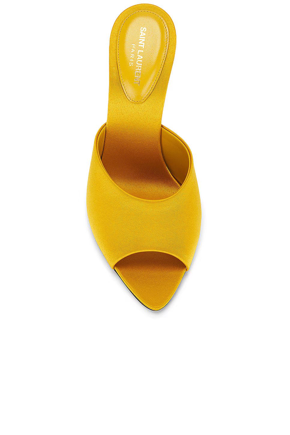 Saint Laurent Paris o1bcso1str0326 Suit Mule Sandal in Yellow Size US 10 / IT 40 - 4 Thumbnail