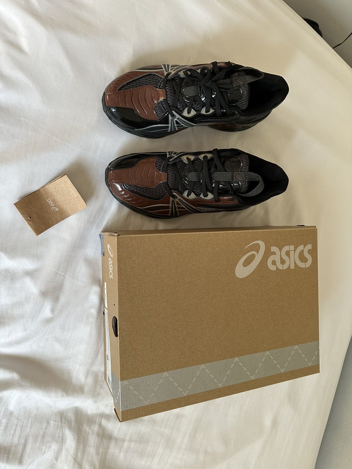 Asics × Kiko Kostadinov ASICS HN2-S Protoblast Chocolate Brown Graphite Grey Size US 8 / EU 41 - 13 Thumbnail
