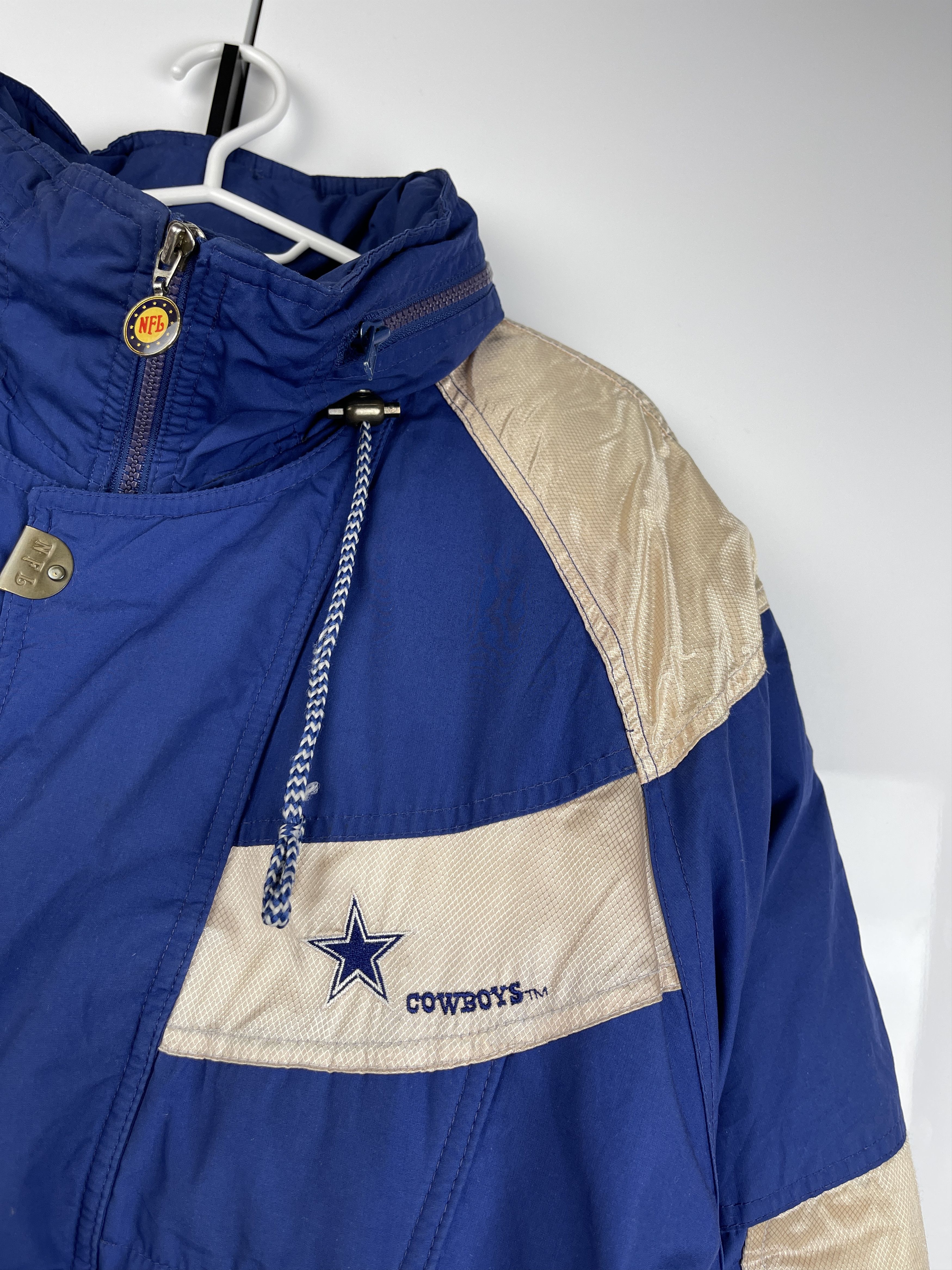 NFL Dallas Cowboys Team Vintage NFL Down Jacket Size US L / EU 52-54 / 3 - 13 Thumbnail