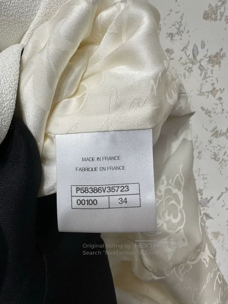 Chanel Chanel White and black suit jacket Size XXS / US 00 / IT 34 - 4 Thumbnail
