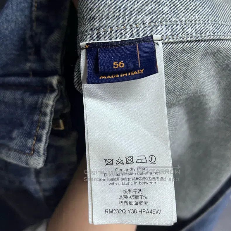 Louis Vuitton Louis Vuitton Dark blue Logo monogram embossed casual over Size US XL / EU 56 / 4 - 4 Thumbnail