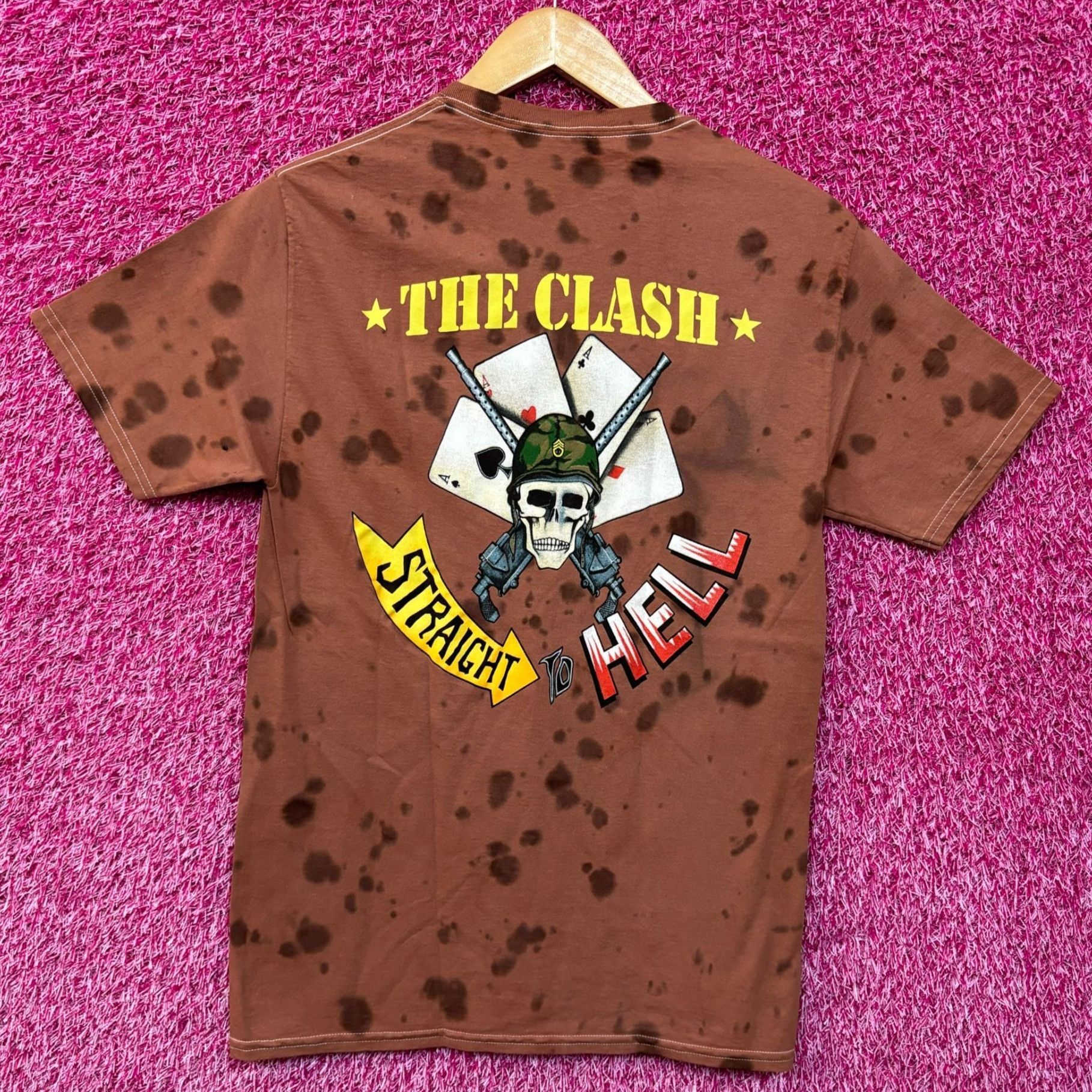 Band Tees The Clash Straight to Hell Combat Rock Punk Rock Tie Dye S Size US S / EU 44-46 / 1 - 1 Thumbnail