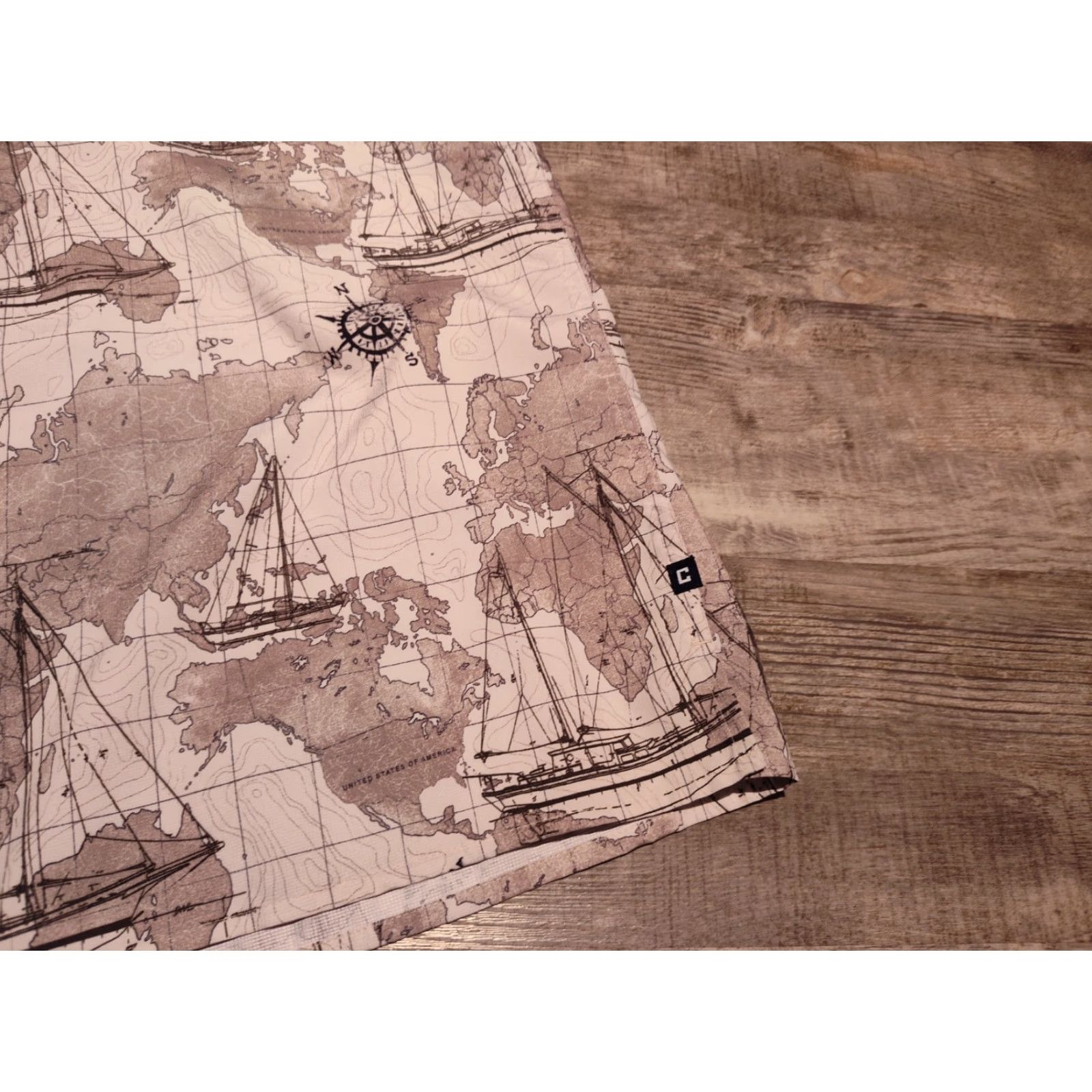 Chaps Chaps Nautical Map Shirt Mens L Short Sleeve Button Up Vented EUC Size US L / EU 52-54 / 3 - 3 Thumbnail