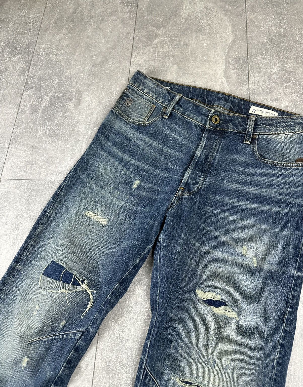 G-Star G-Star Raw 3D Relaxed Tapered Denim Jeans Pants Size US 30 / EU 46 - 10 Thumbnail