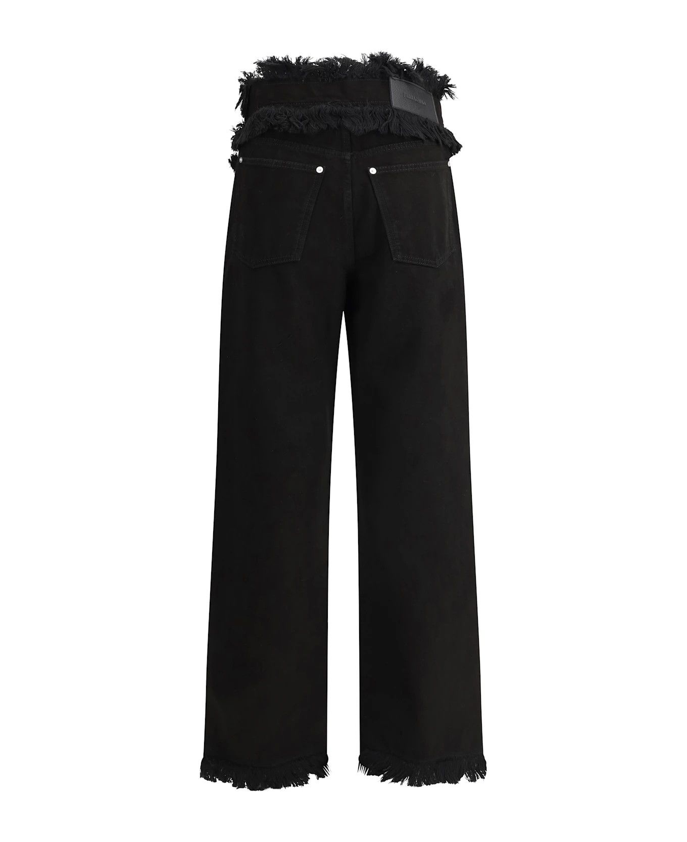 Salvatore Ferragamo o1y0426 Denim Pant in Black Size 26" / US 2 / IT 38 - 2 Thumbnail