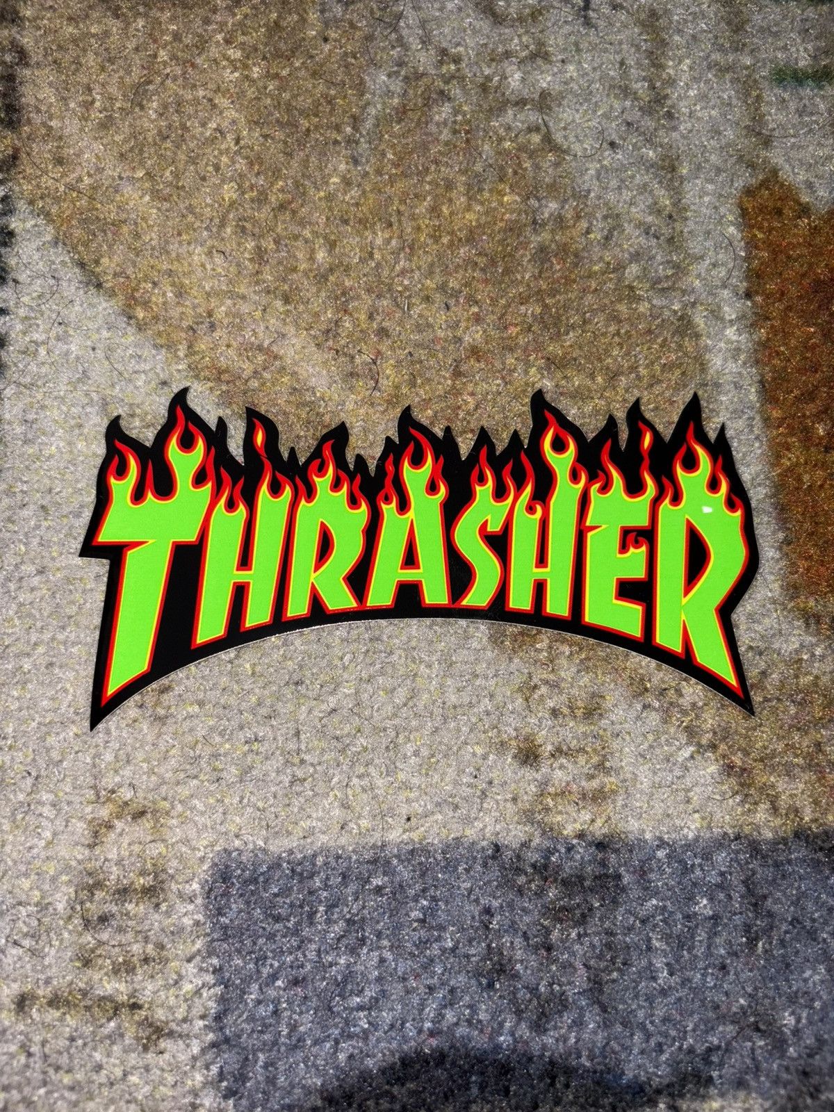 Thrasher Thrasher Fire Flames Logo Sticker Size ONE SIZE - 1 Preview