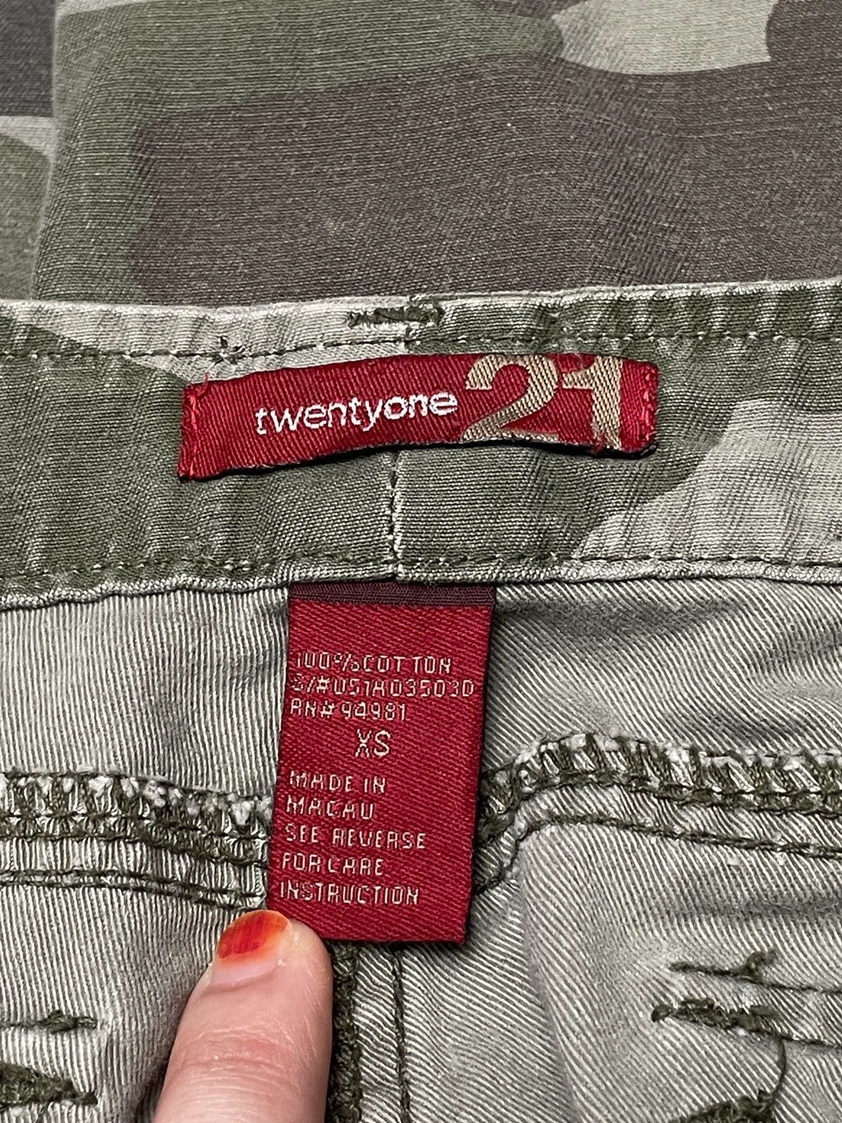 Designer × Japanese Brand × Vintage Vintage Japanese Brand Twentyone Camouflage 2000a Size US 28 / EU 44 - 9 Thumbnail