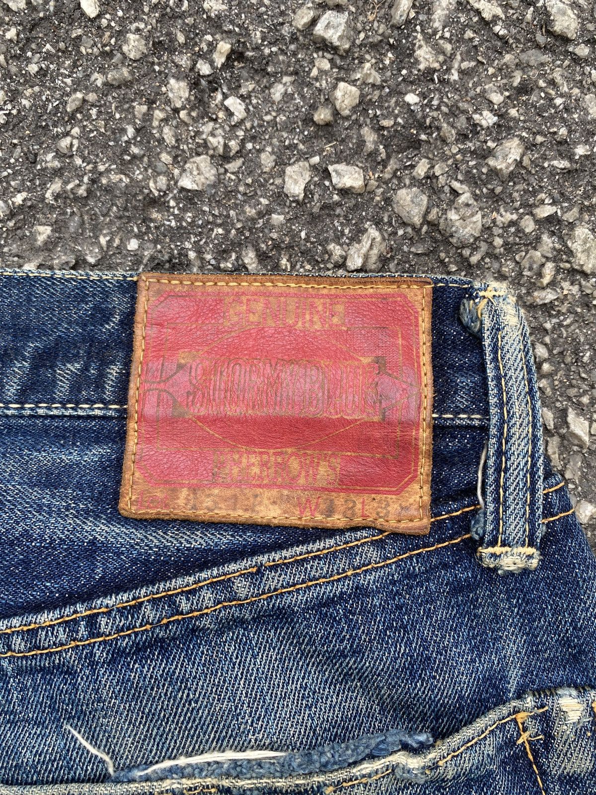 Japanese Brand × Pherrow's Vintage 90’s Pherrows Japan Washed Blue Selvedge Denim Size US 29 - 17 Thumbnail