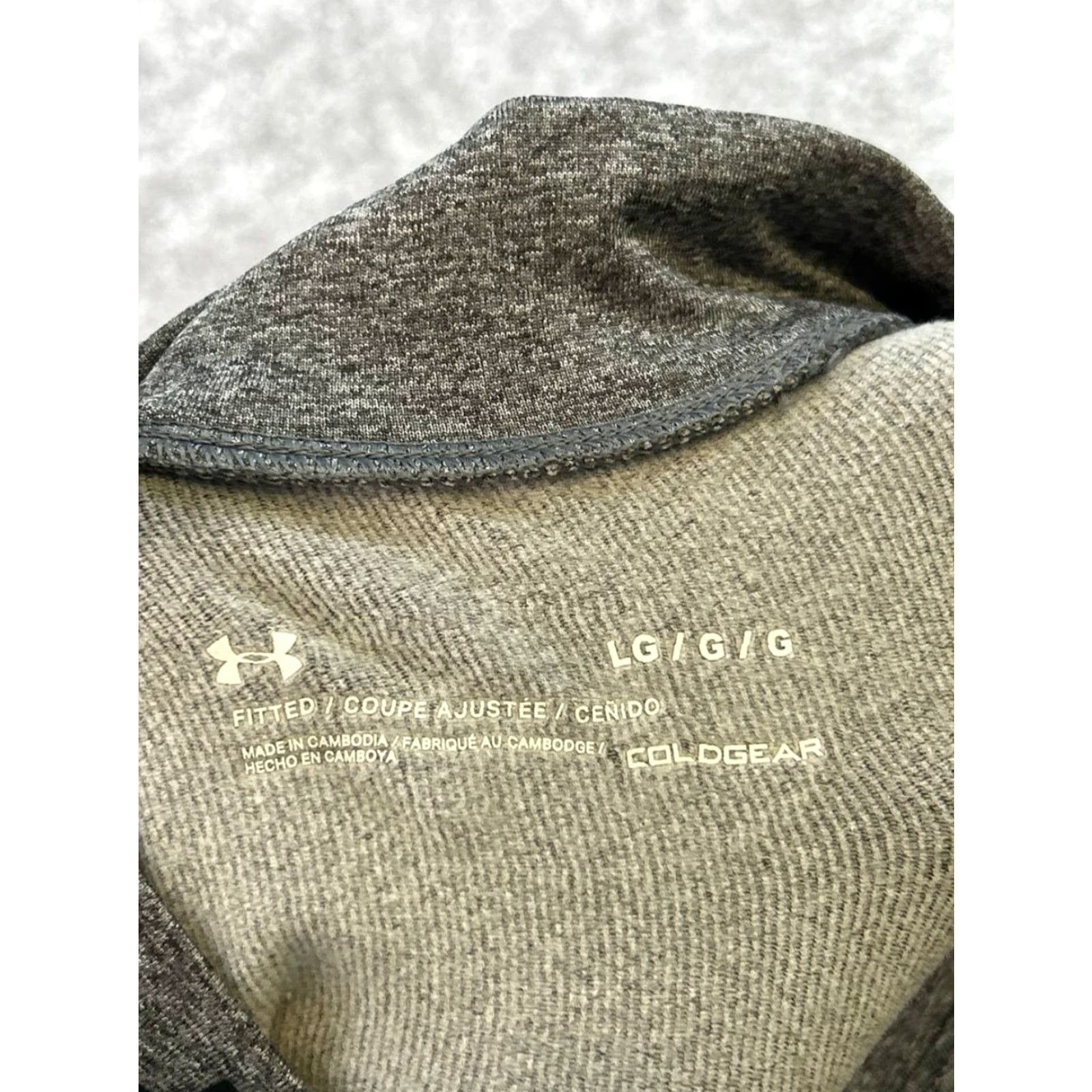 Under Armour Under Armour Shirt Mens Large Gray ColdGear Pullover Size US L / EU 52-54 / 3 - 3 Thumbnail