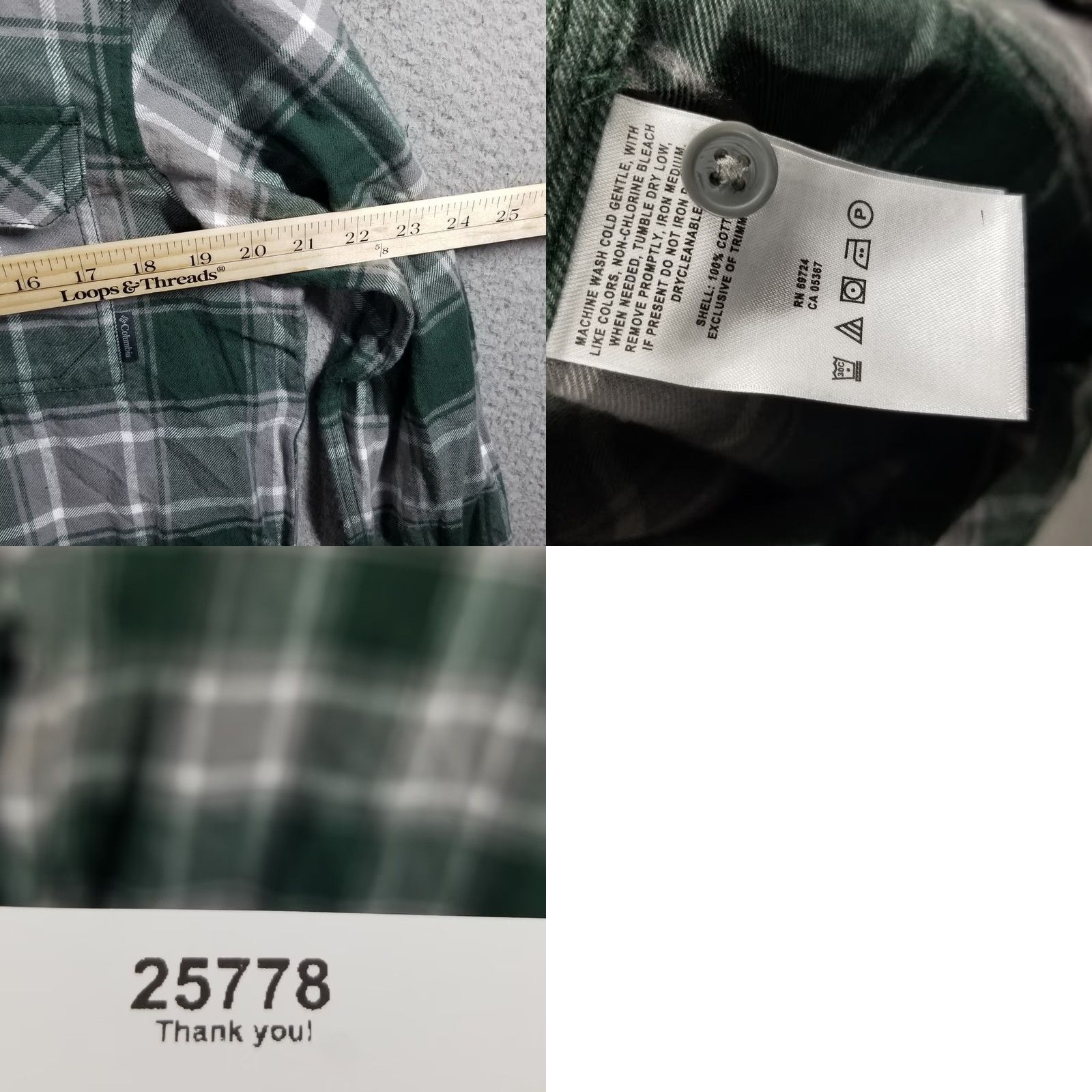 Vintage Columbia Men's Flannel Shirt Green Michigan State Spartans Omni-Wick Flare Gun Medium Regular Button-Up Plaid Active Outdoor Classic Modern Size US M / EU 48-50 / 2 - 8 Thumbnail