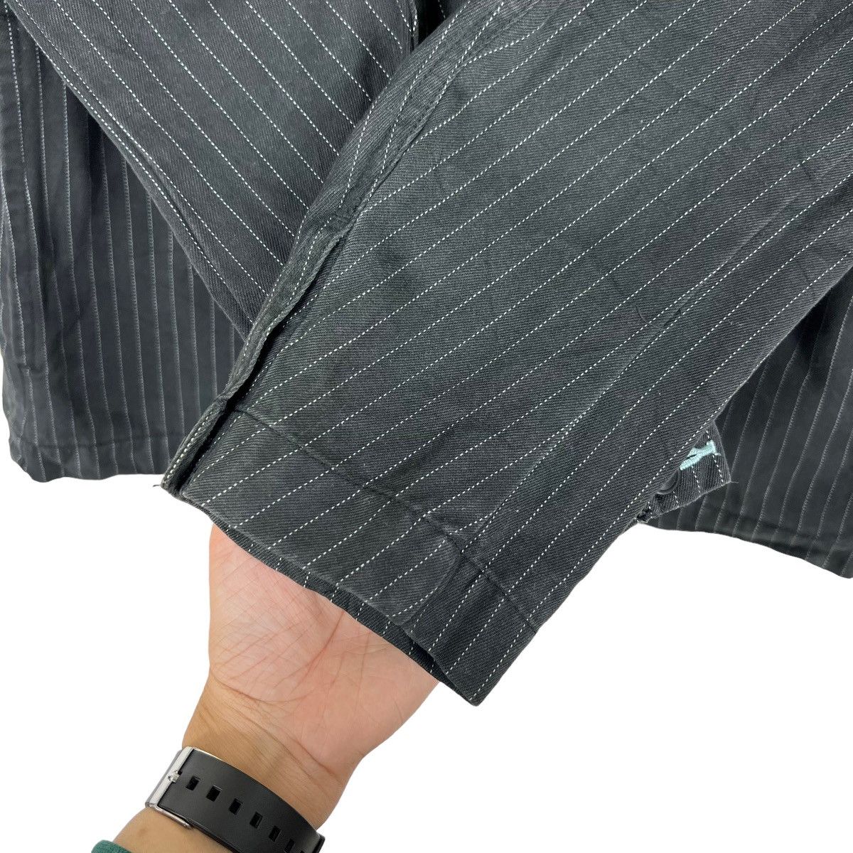 R.Newbold 🔥 R NEWBOLD PIN STRIPE CHORE JACKET Size US L / EU 52-54 / 3 - 12 Thumbnail
