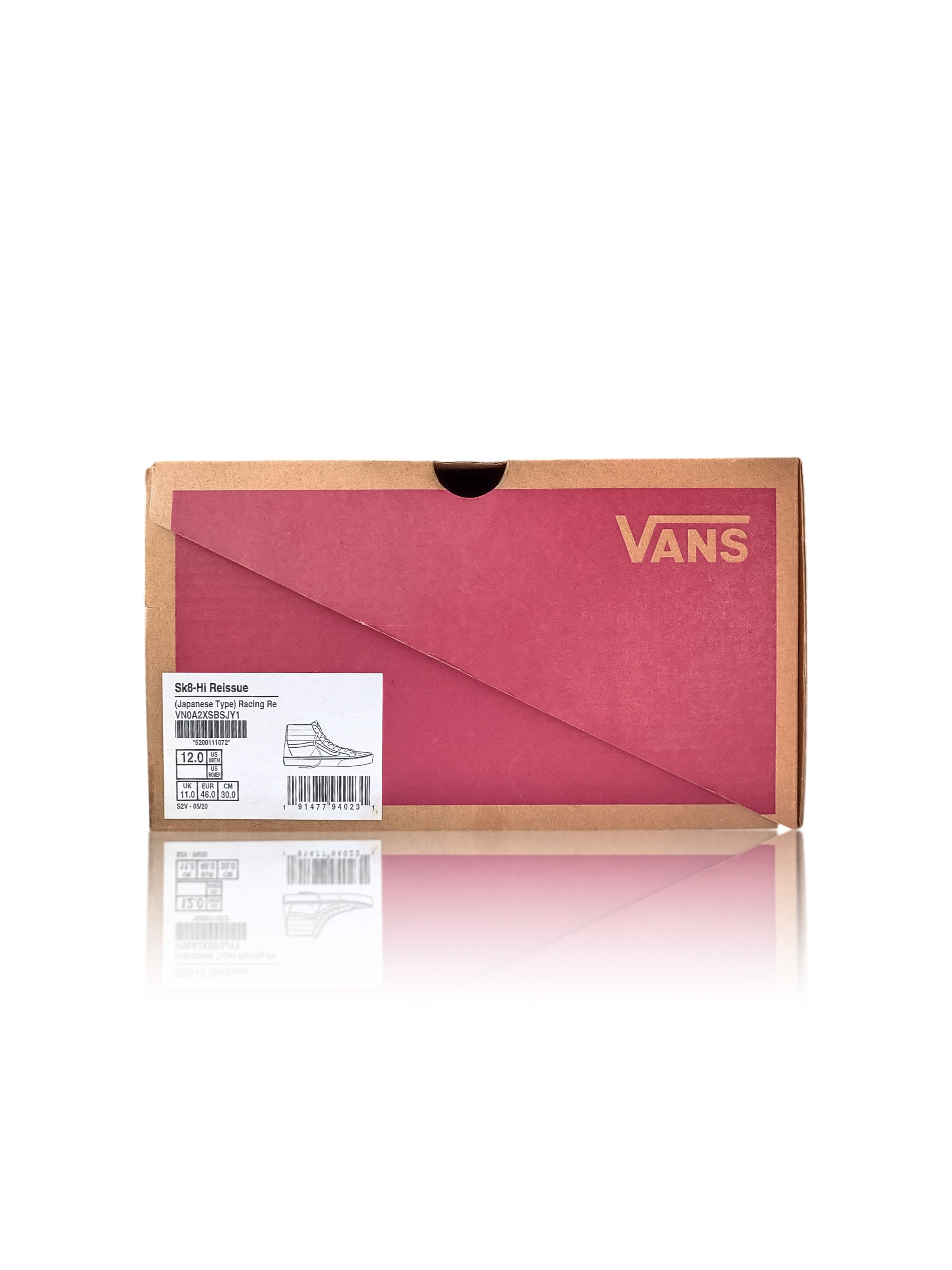 Vans Vans Sk8-Hi Reissue 2018 (Japanese Type) Racing Red Size US 12 / EU 45 - 2 Thumbnail