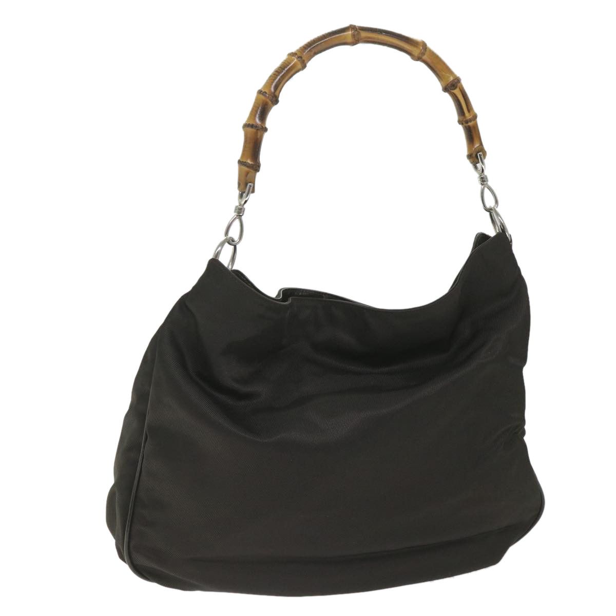 Gucci Bamboo Brown Canvas Shoulder Bag (Pre-Owned) Size ONE SIZE - 1 Thumbnail