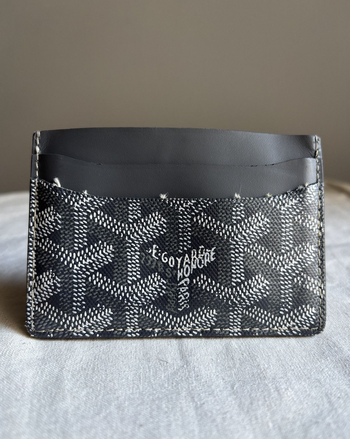 Goyard Goyard Saint-Sulpice Card Wallet *Authenticated* Gray Size ONE SIZE - 2 Thumbnail