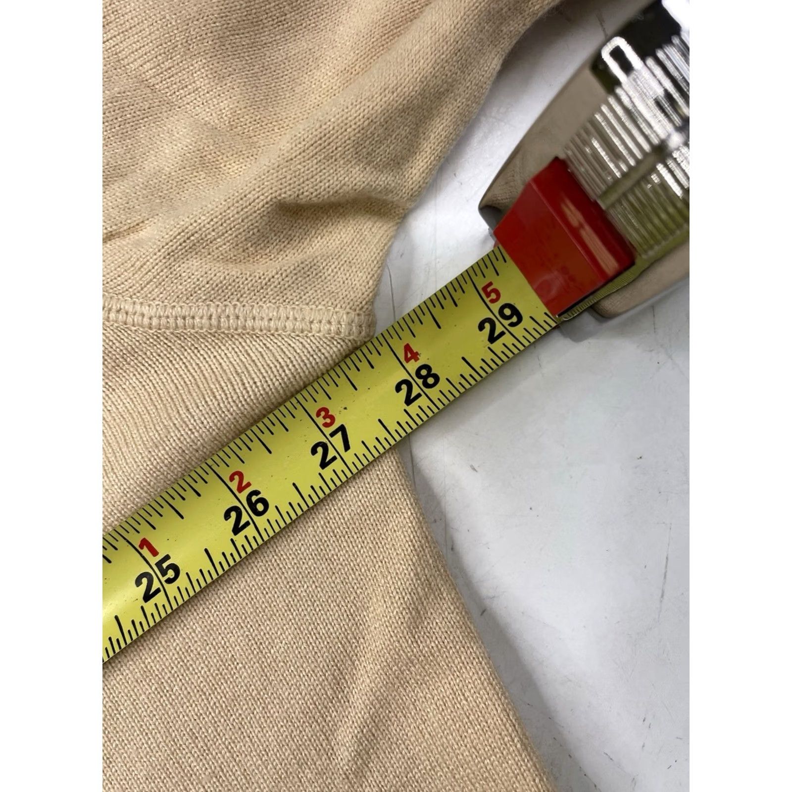 Tse TSE Cashmere Sport Silk Cashmere Men’s Crew Neck Knit Sweater Beige 2XL | Classic Fit Pullover Mens Shirt Size US XXL / EU 58 / 5 - 6 Thumbnail