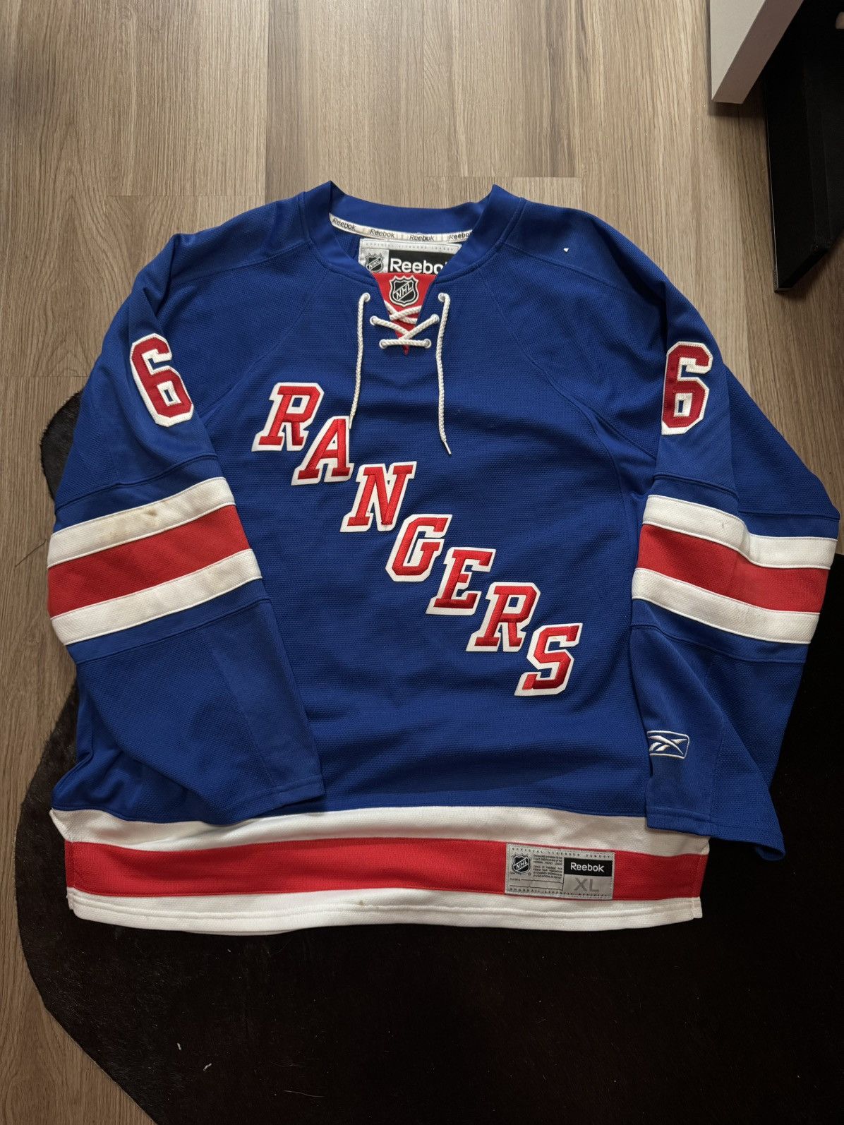 Signed New York Rangers hockey jersey