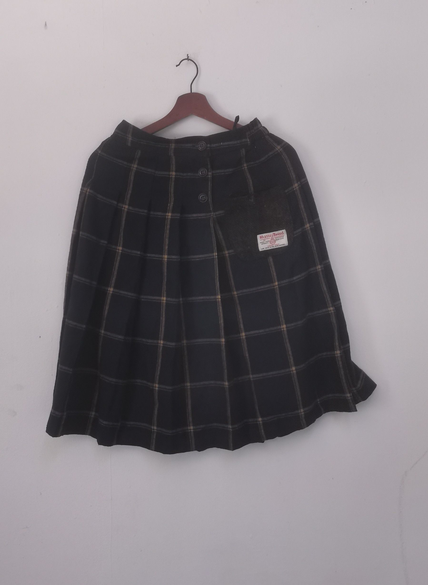 Harris Tweed Rare Harris Tweed skirt nice design Size 28" / US 6 / IT 42 - 1 Thumbnail