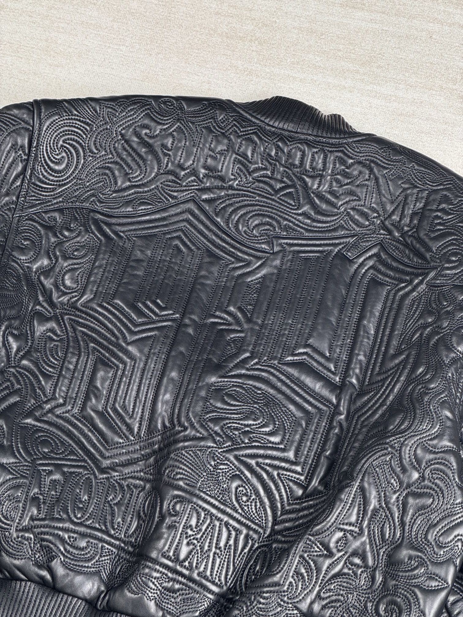 Supreme Mister Cartoon Embroidered Leather Jacket Size US M / EU 48-50 / 2 - 3 Thumbnail