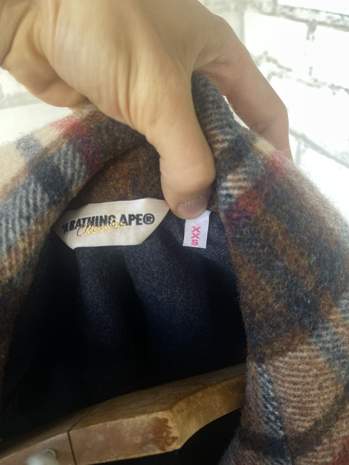 Bape Plaid Short Peacoat Size XXS / US 00 / IT 34 - 5 Thumbnail