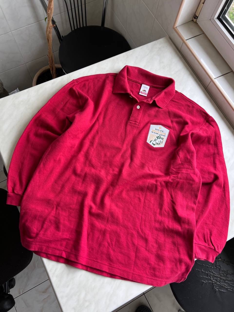Designer × Rolex Rolex Vintage Polo long sleeve shirt button up horse racing Size US L / EU 52-54 / 3 - 7 Thumbnail