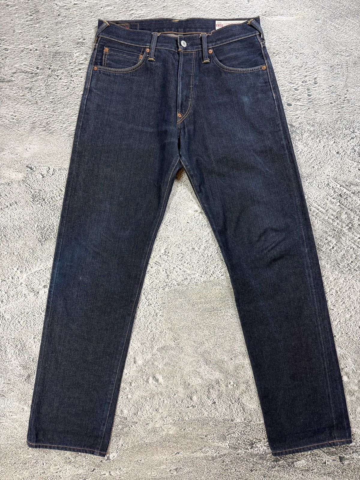 Evisu Evisu jeans daicock big logo yellow selvedge denim Size US 31 - 8 Thumbnail