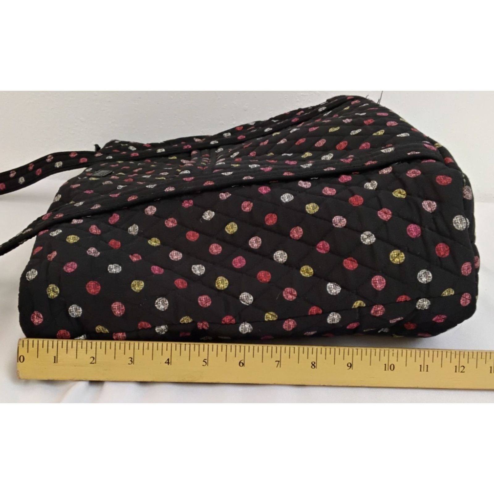 Vera Bradley Vera Bradley Tote Bag Work Shoulder Bag Black Havana Dots Size ONE SIZE - 16 Thumbnail