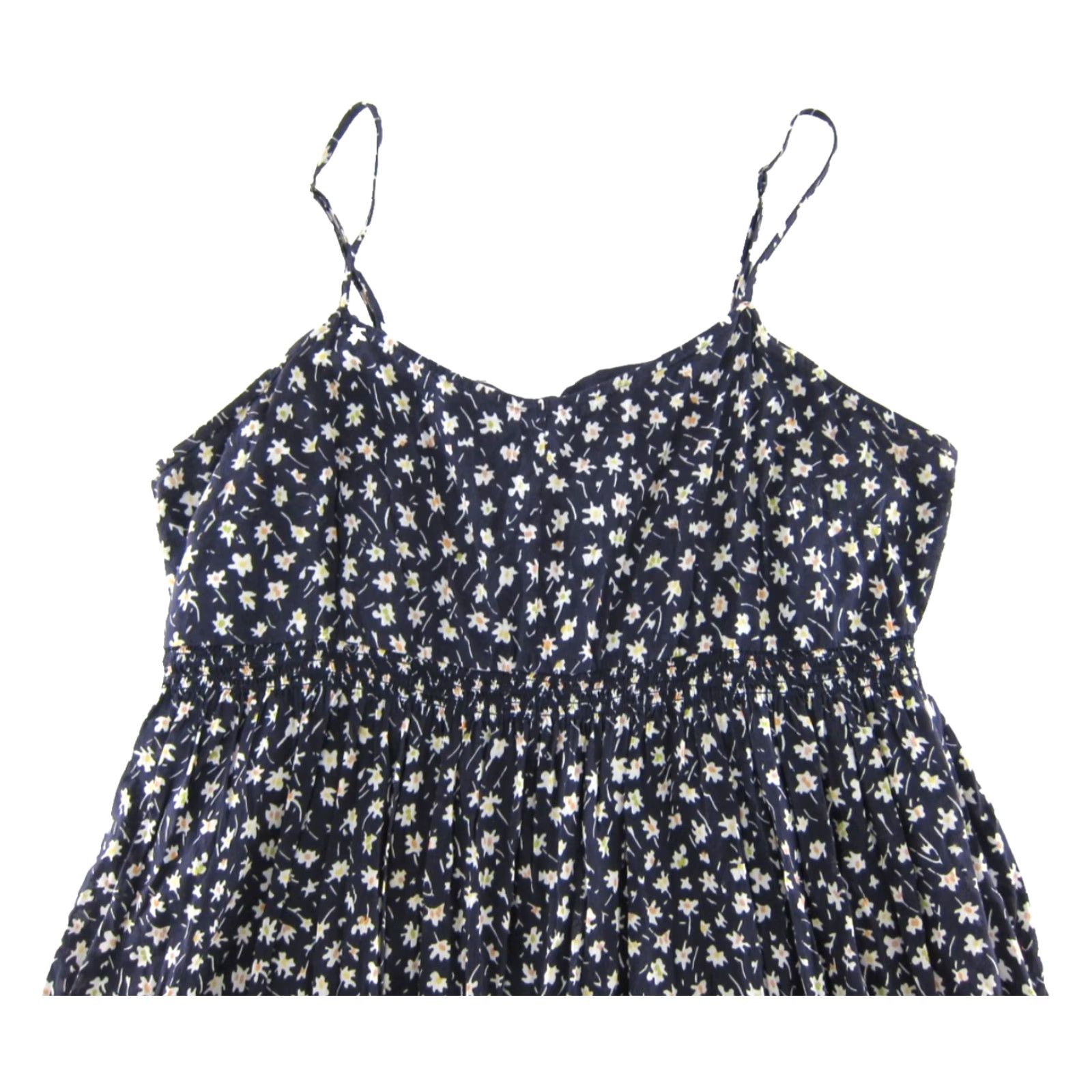 Madewell Madewell Navy Blue White Floral Cotton Pocket Long Midi Tank Slip Dress 12 Size XL / US 12-14 / IT 48-50 - 4 Thumbnail