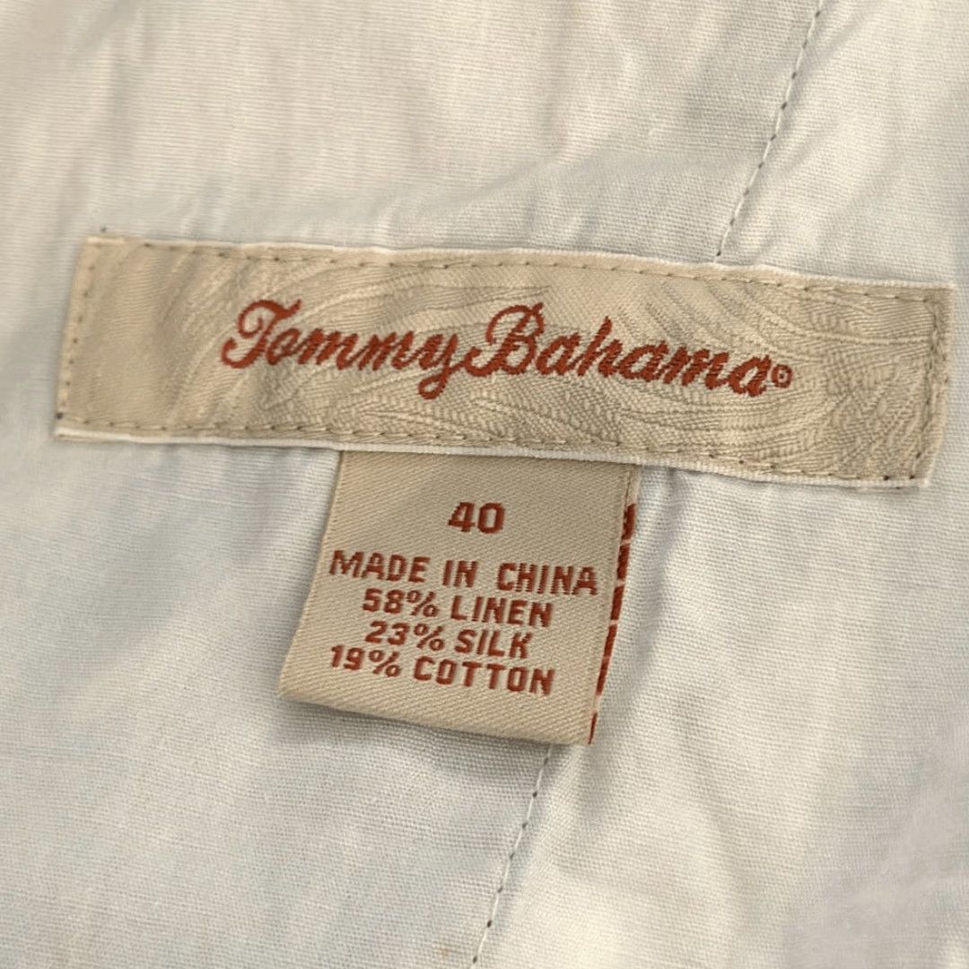 Tommy Bahama Tommy Bahama Blue Plaid Linen Silk Blend Shorts Men 40 Multicolor Plaid Cargo Shirt? Size US 40 / EU 56 - 5 Thumbnail