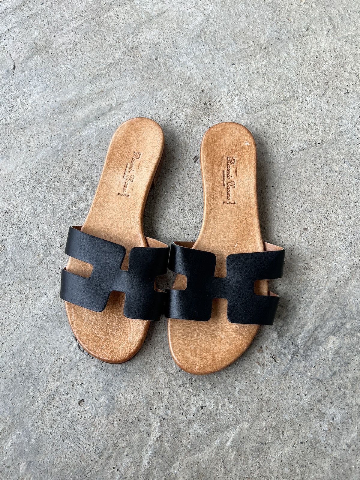 Other Rosario Cuomo Leather Slippers Size US 10 / IT 40 - 1 Thumbnail