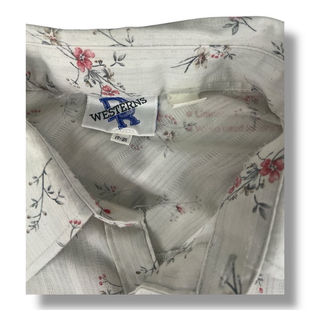 Other Vintage Westerners Lightweight Snap Button Floral Western To Size XL / US 12-14 / IT 48-50 - 5 Thumbnail
