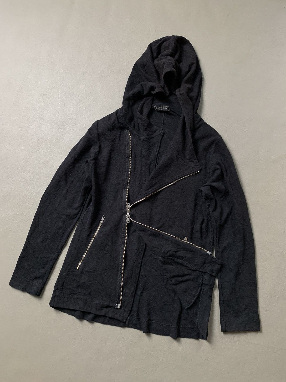 If Six Was Nine × Japanese Brand Custom Culture Asymmetrical Zip Hoodie Size US M / EU 48-50 / 2 - 2 Thumbnail