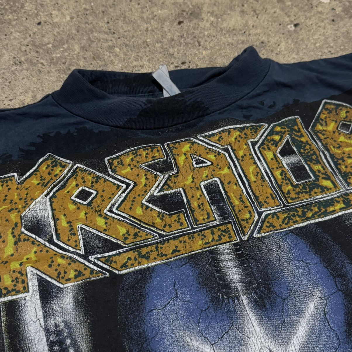 Band Tees × Vintage Vintage 90’ Kreator overprinted „cause of conflict“ t-shirt Size US L / EU 52-54 / 3 - 4 Thumbnail