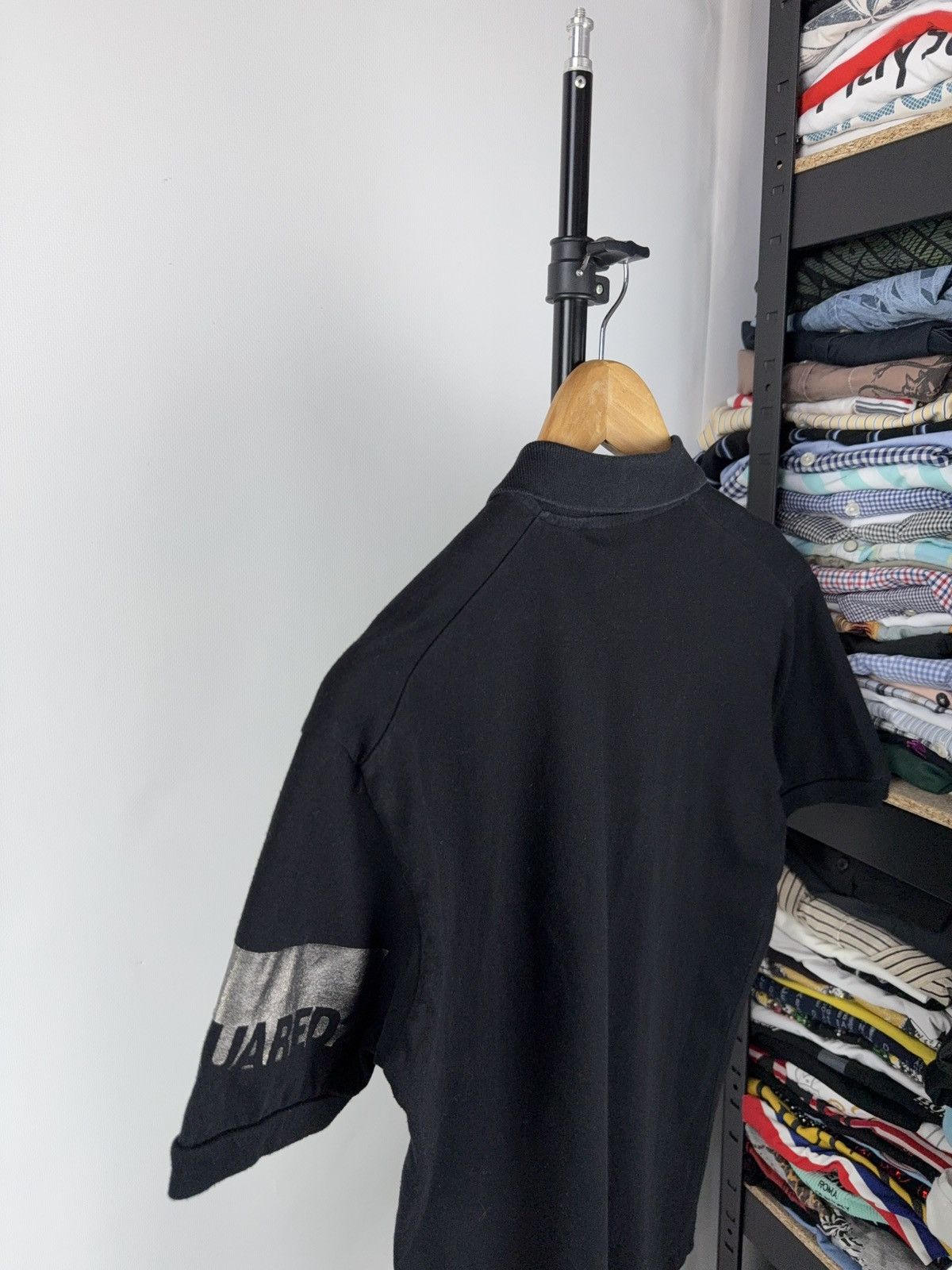 Dsquared2 × Vintage Dsquared2 polo Silver Logo on sleeve streetwear black size S Size US S / EU 44-46 / 1 - 8 Thumbnail