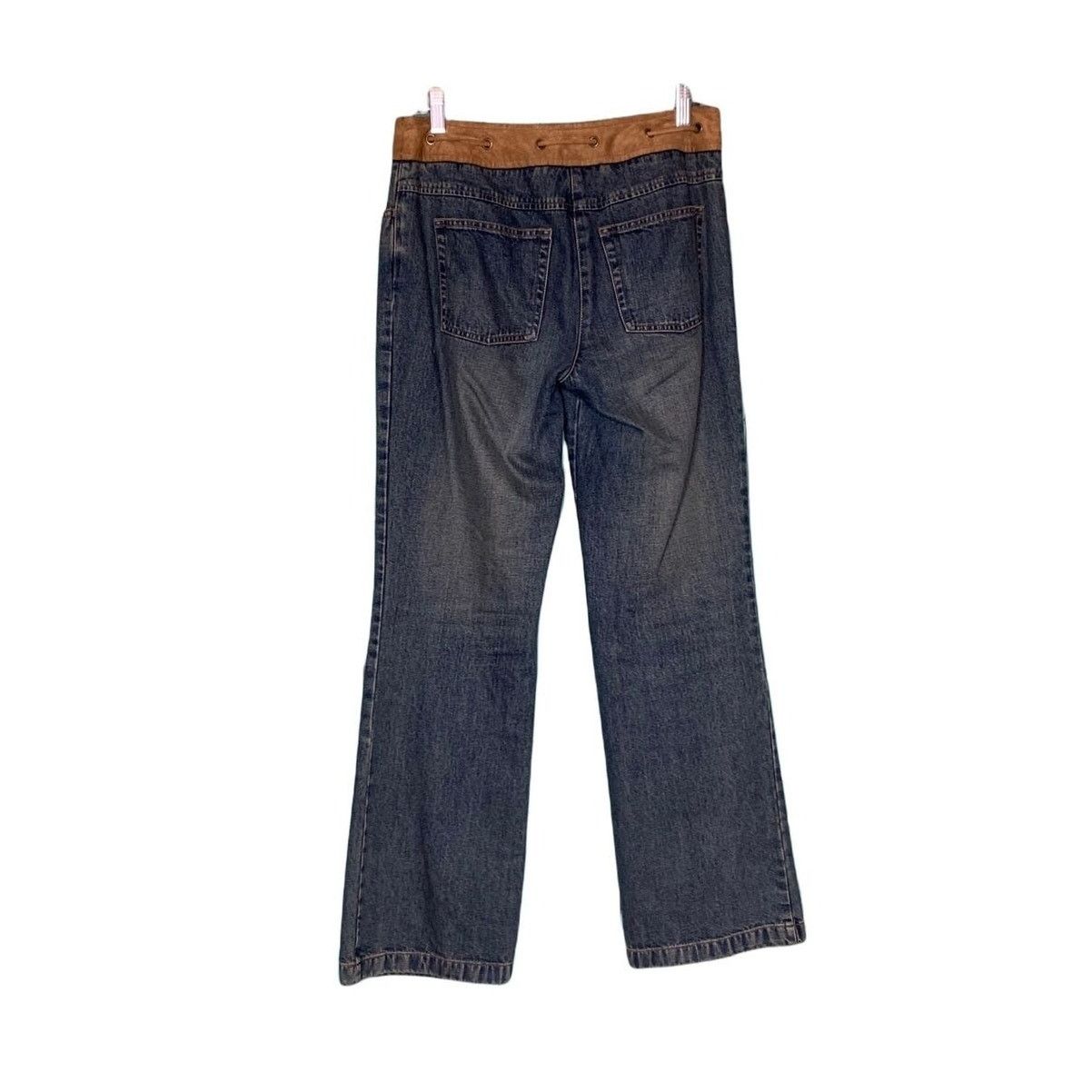 Loft Loft vintage blue wide legs boho jeans size 6 Size 28" / US 6 / IT 42 - 2 Thumbnail