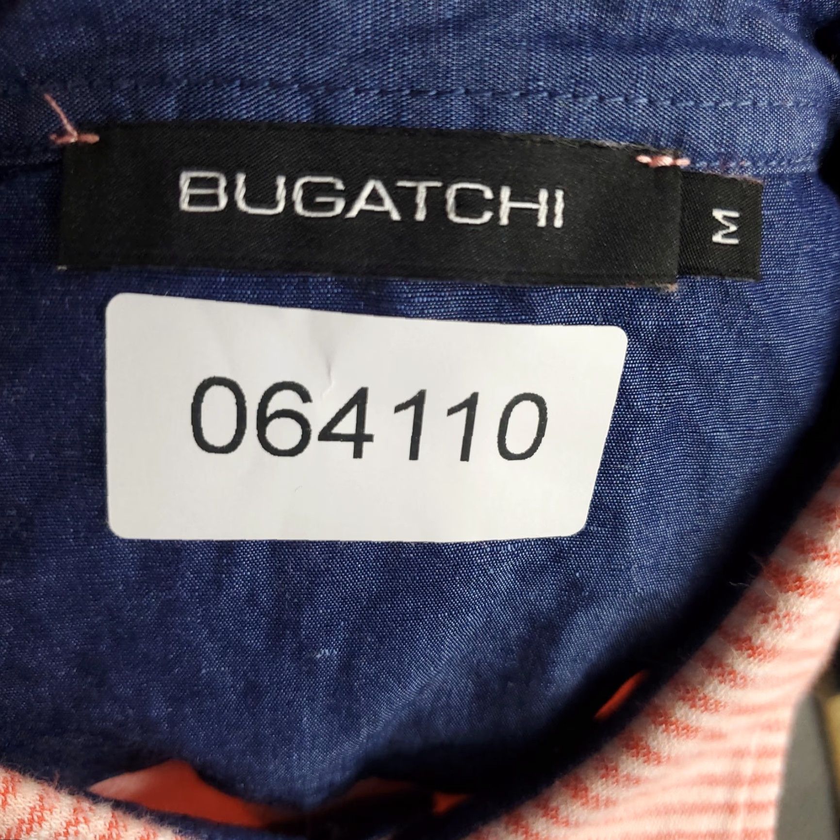 BUGATCHI BUGATCHI Polo Shirt Mens M Orange Striped Shirt Adult Medium Orange Polo Shirt Bugatchi Mens Polo Shirt Orange Striped Casual Short Sleeve Mens Size US M / EU 48-50 / 2 - 6 Thumbnail