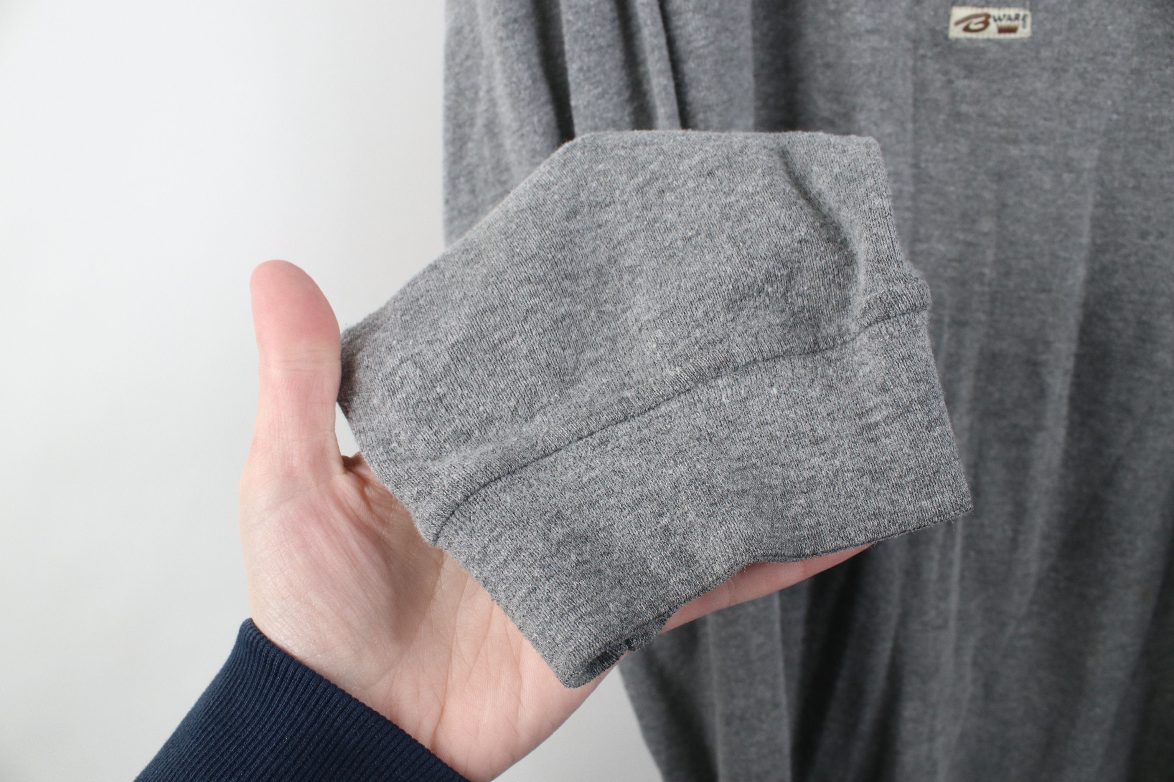 Vintage Vintage 90s Streetwear Blank Baggy Long Sleeve T-Shirt Size US XL / EU 56 / 4 - 7 Thumbnail