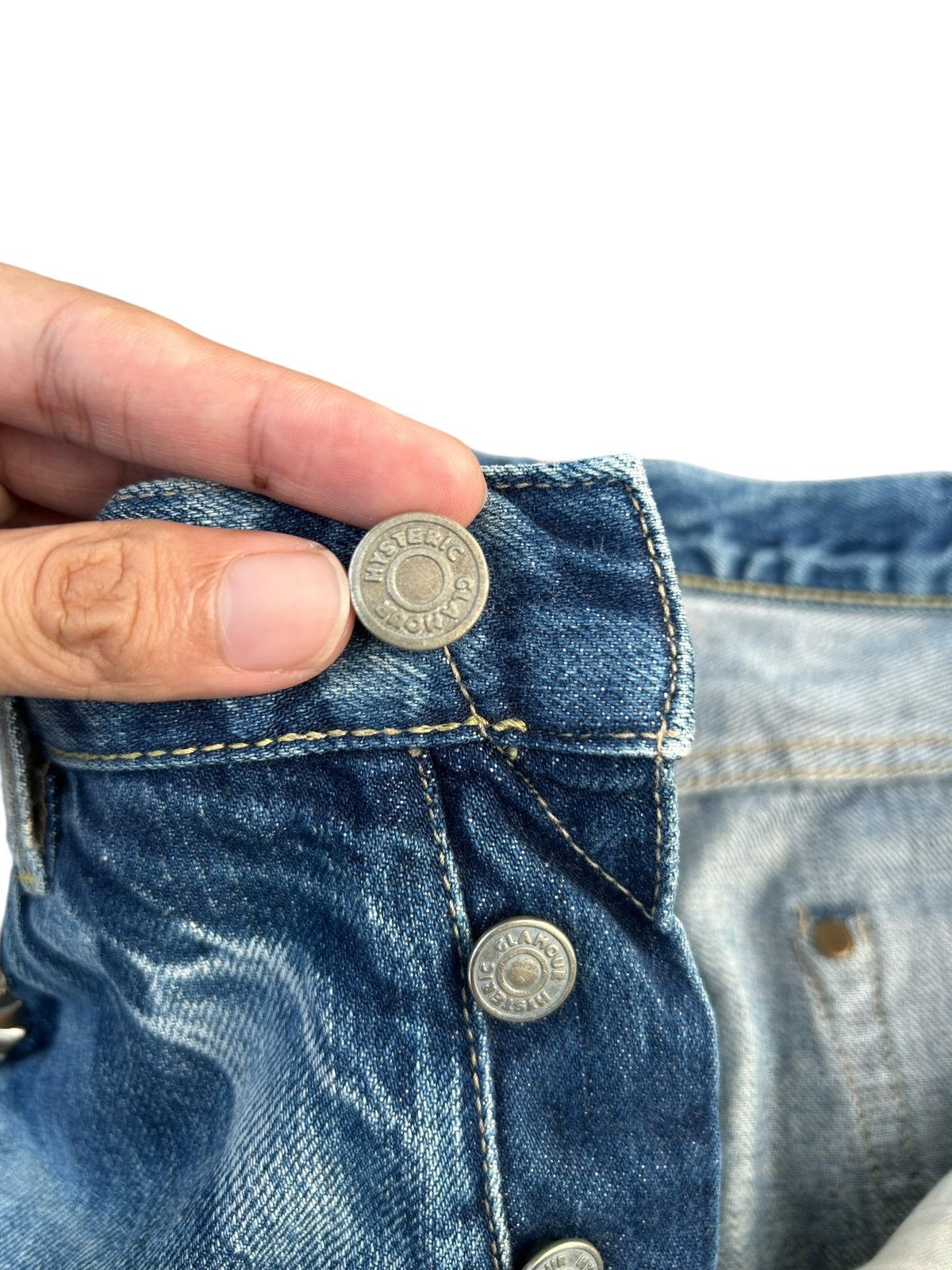 Hysteric Glamour Vintage Hysteric Glamour Selvedge Button Fly Punk Denim Jean Size US 33 - 11 Thumbnail