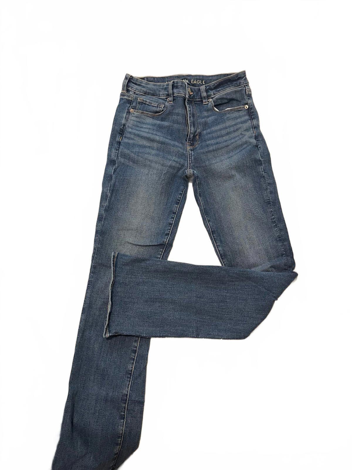 American Eagle Outfitters American Eagle Women’s Hi-Rise Skinny Kick sz 8 Long Size 29" - 1 Thumbnail