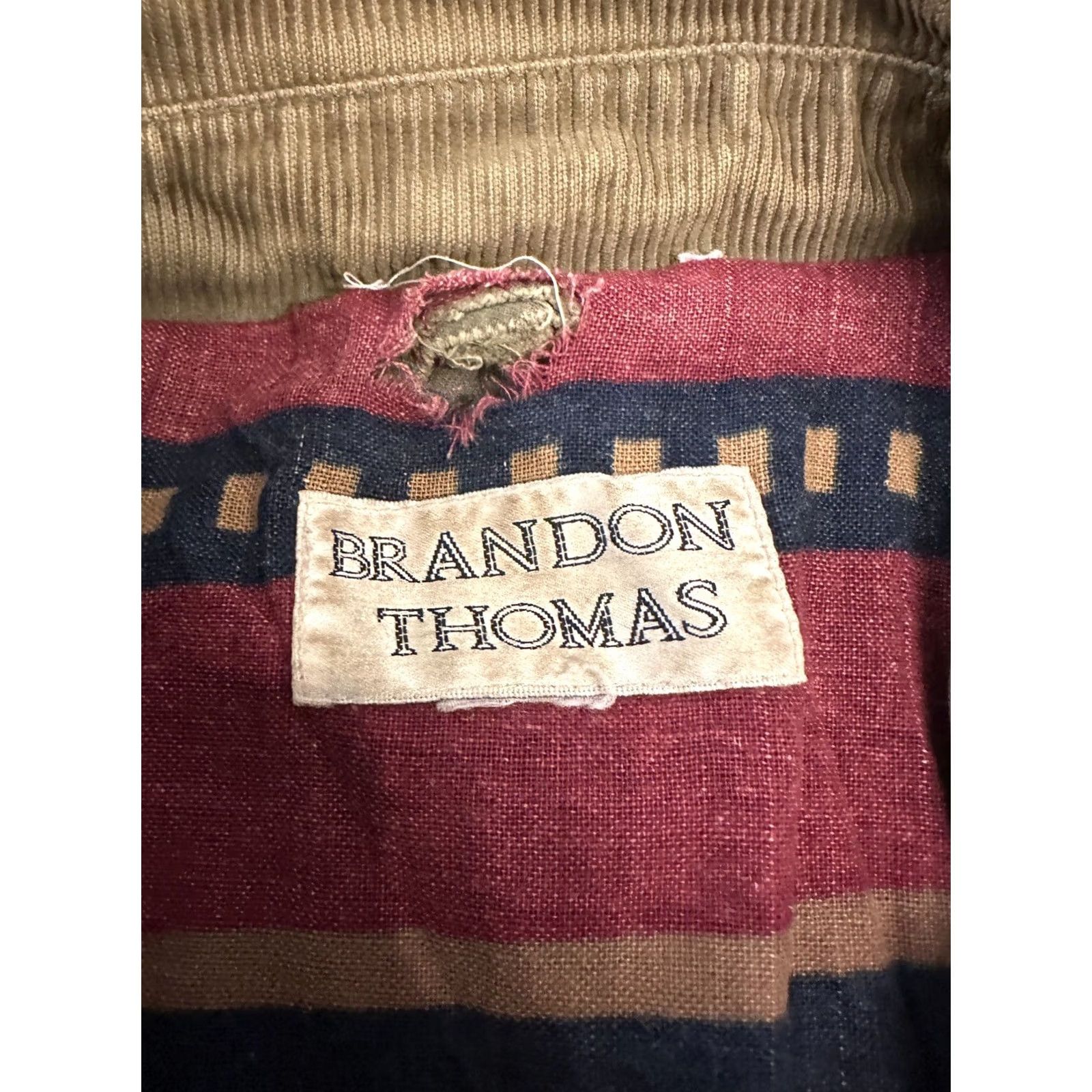Vintage VINTAGE Brandon Thomas Aztec Flannel Lined Work Jacket XL Unisex Adults Jacket Size US XL / EU 56 / 4 - 3 Thumbnail