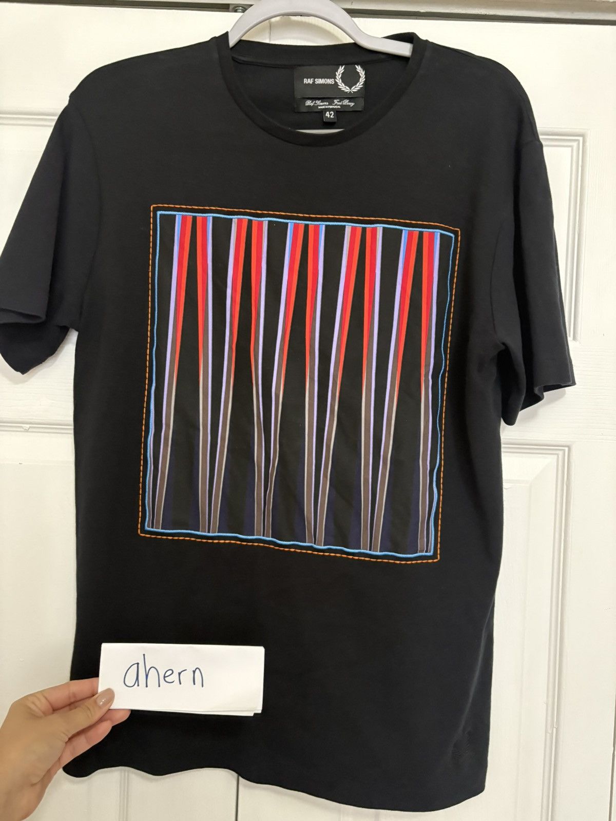 T-shirt Noir Oversize Fred Perry X Raf Simons - Neuf Avec Étiquette - Taille S - Coton