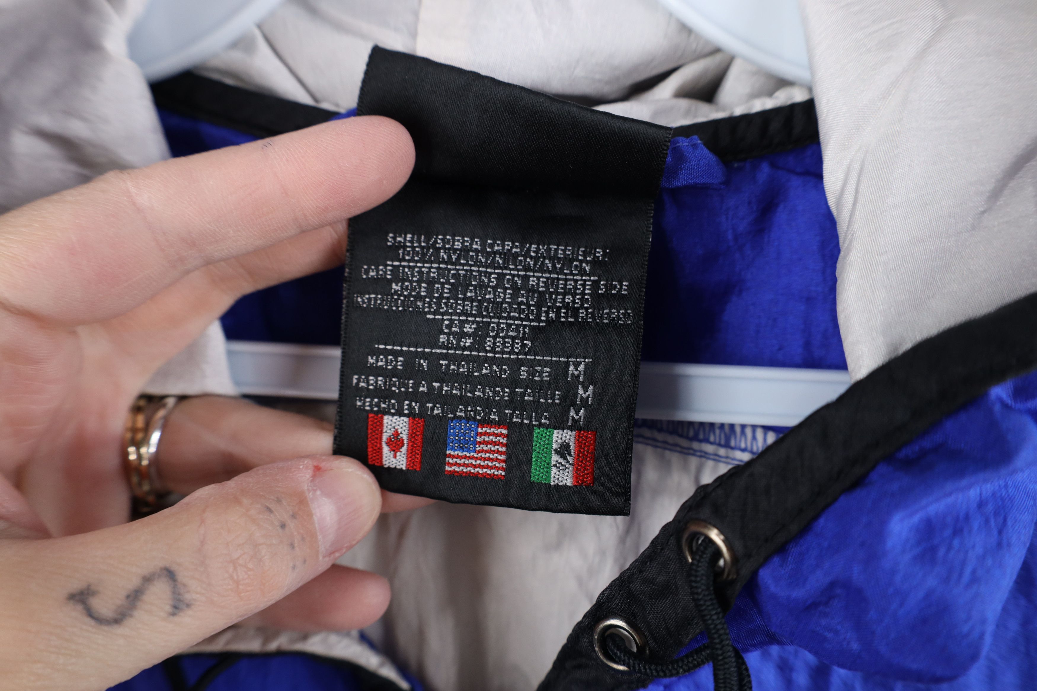 Adidas Vintage 90s Adidas Striped Hooded Anorak Windbreaker Jacket Size US M / EU 48-50 / 2 - 12 Thumbnail