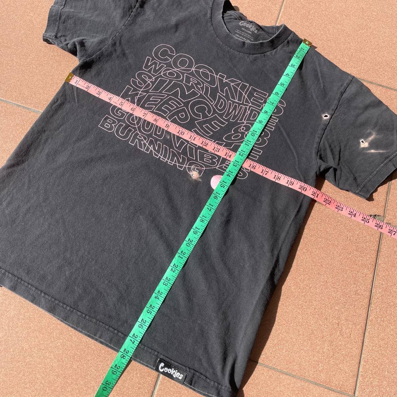 Cookies COOKIES BLACK FADED WORN TSHIRT Size US L / EU 52-54 / 3 - 3 Thumbnail