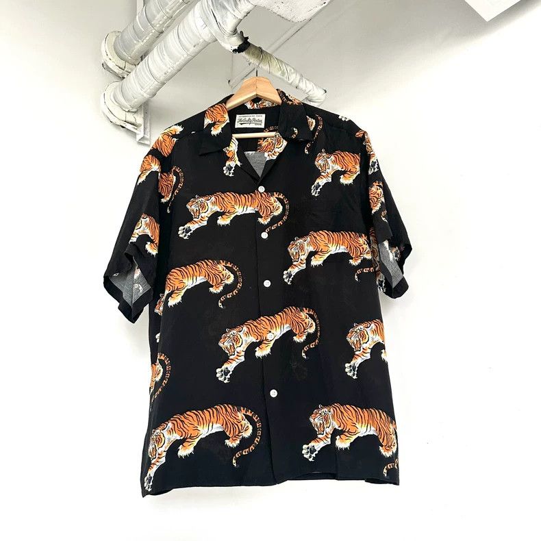 Wacko Maria Tiger print short sleeve shirt