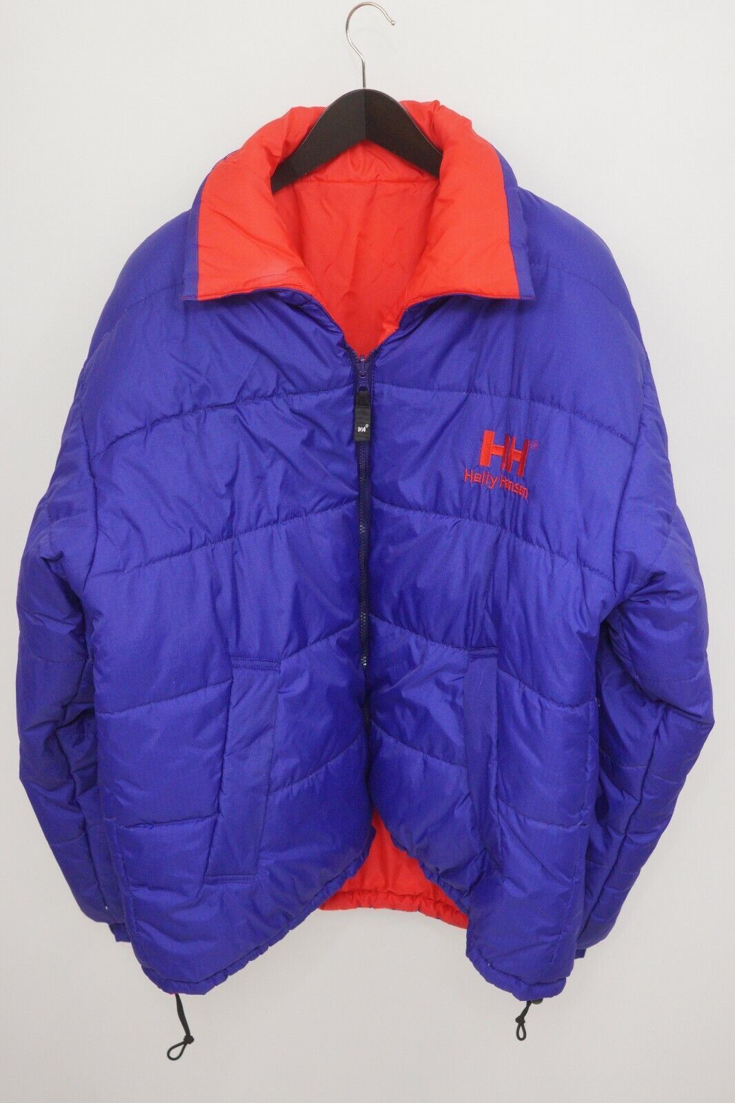 image of Men Helly Hansen Jacket Red Blue Vintage 90's Down XL Vak37