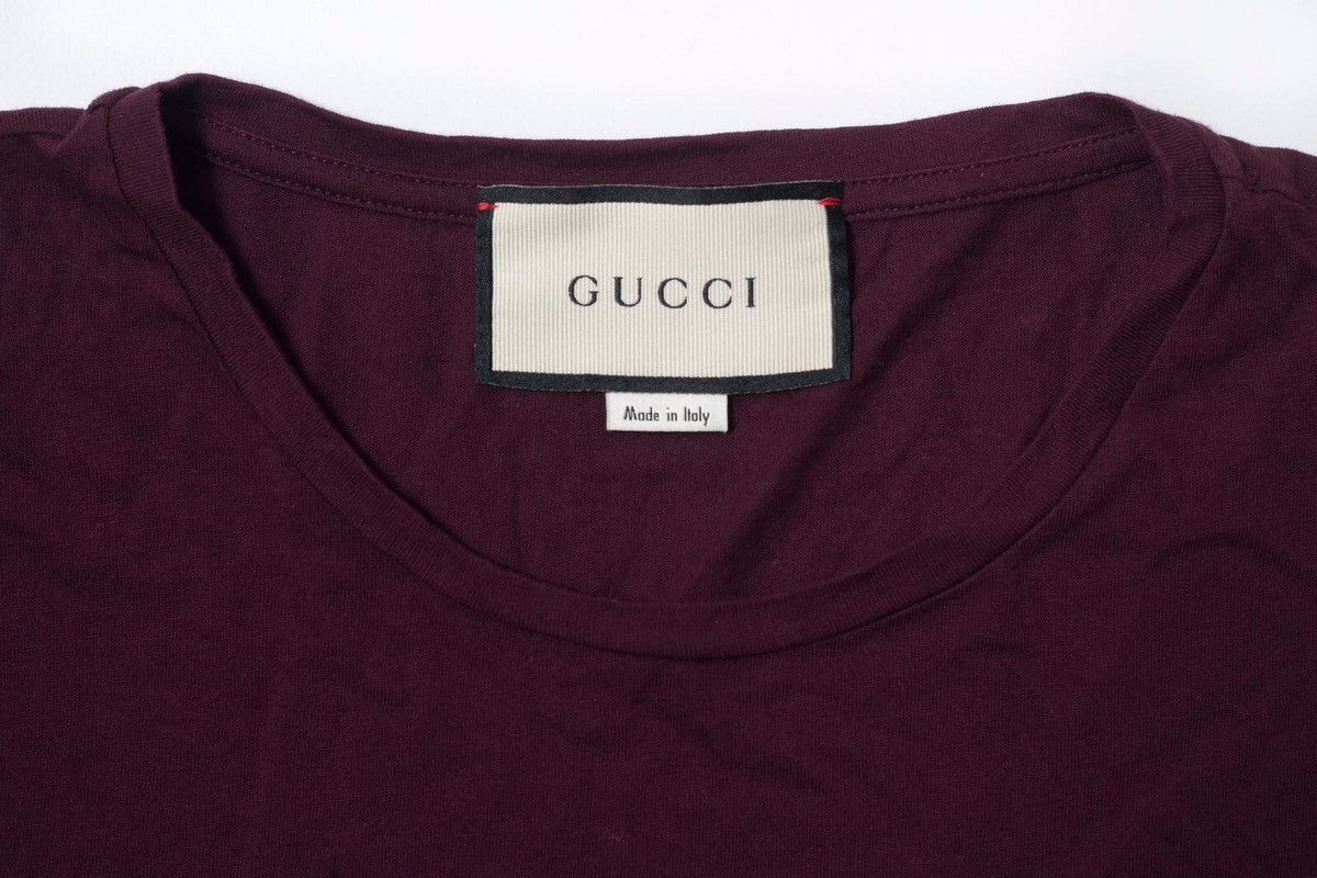 Gucci Gucci Logo Burgundy T-Shirt Size US XL / EU 56 / 4 - 3 Thumbnail