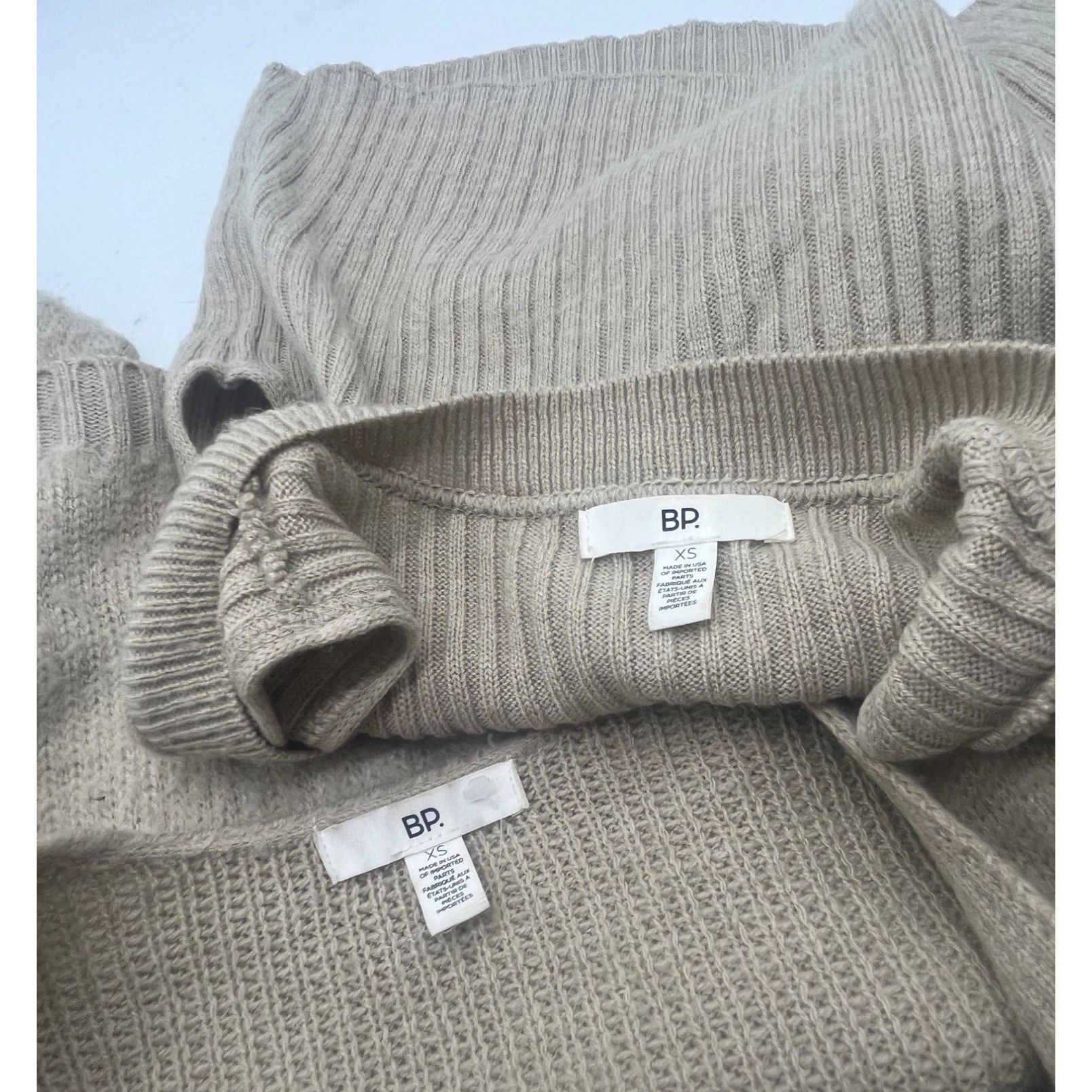 BP. Bp Junior’s Tank/Cardigan Combo, Natural, Sz. XS Size XS / US 0-2 / IT 36-38 - 8 Thumbnail